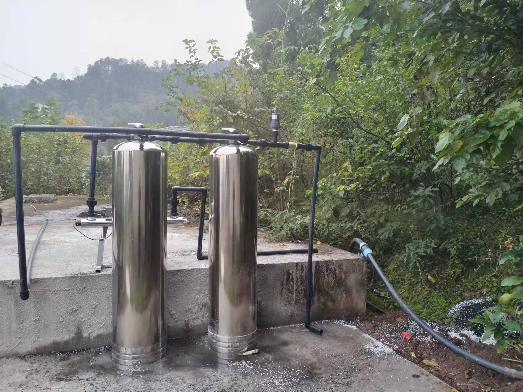 10吨/时石英砂+活性炭过滤设备